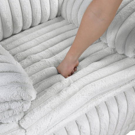 Goodland Gray Double Reclining Loveseat with Center Console by Homelegance at Eve Furniture