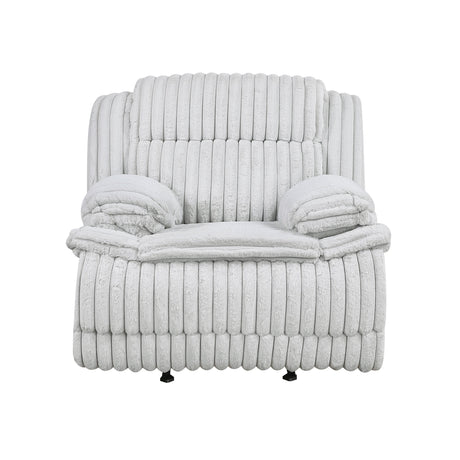 Goodland Gray Glider Reclining Chair by Homelegance at Eve Furniture