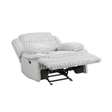 Goodland Gray Glider Reclining Chair by Homelegance at Eve Furniture