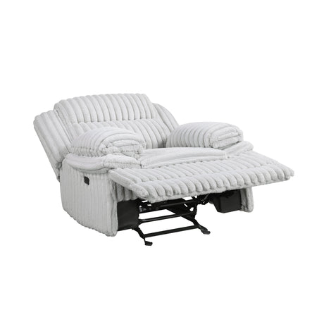 Goodland Gray Glider Reclining Chair by Homelegance at Eve Furniture