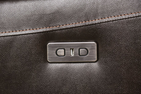 Gorgius Espresso Power Sofa by Furniture of America at Eve Furniture