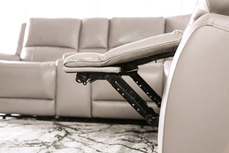 Gorgius Light Gray Power Loveseat by Furniture of America at Eve Furniture