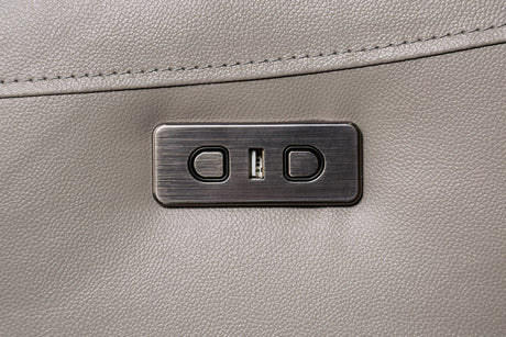 Gorgius Light Gray Power Loveseat by Furniture of America at Eve Furniture