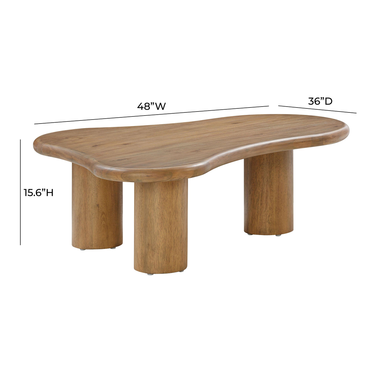 Gotham Acacia Coffee Table by TOV Furniture at Eve Furniture