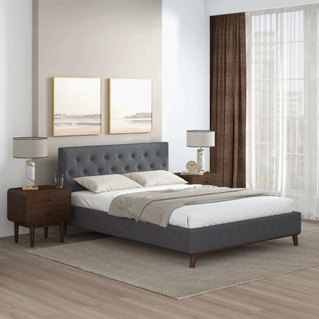 Graceville King Fabric Platform Bed by Ashcroft Imports at Eve Furniture