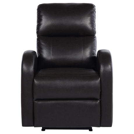 Grant Brown Upholstered Power Recliner Chair by Coaster at Eve Furniture