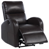 Grant Brown Upholstered Power Recliner Chair by Coaster at Eve Furniture