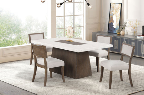 Grasten Dark Walnut Dining Table by Furniture of America at Eve Furniture
