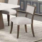 Grasten Dark Walnut/Light Gray Side Chair by Furniture of America at Eve Furniture