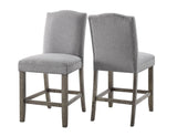 Grayson 24″ Counter Stool, Upholstered, Set of 2 by Steve Silver at Eve Furniture