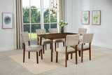 Gregory Beige and Brown Dining Set by Crown Mark at Eve Furniture