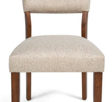 Gregory Beige and Brown Dining Side Chair, Set of 2 by Crown Mark at Eve Furniture