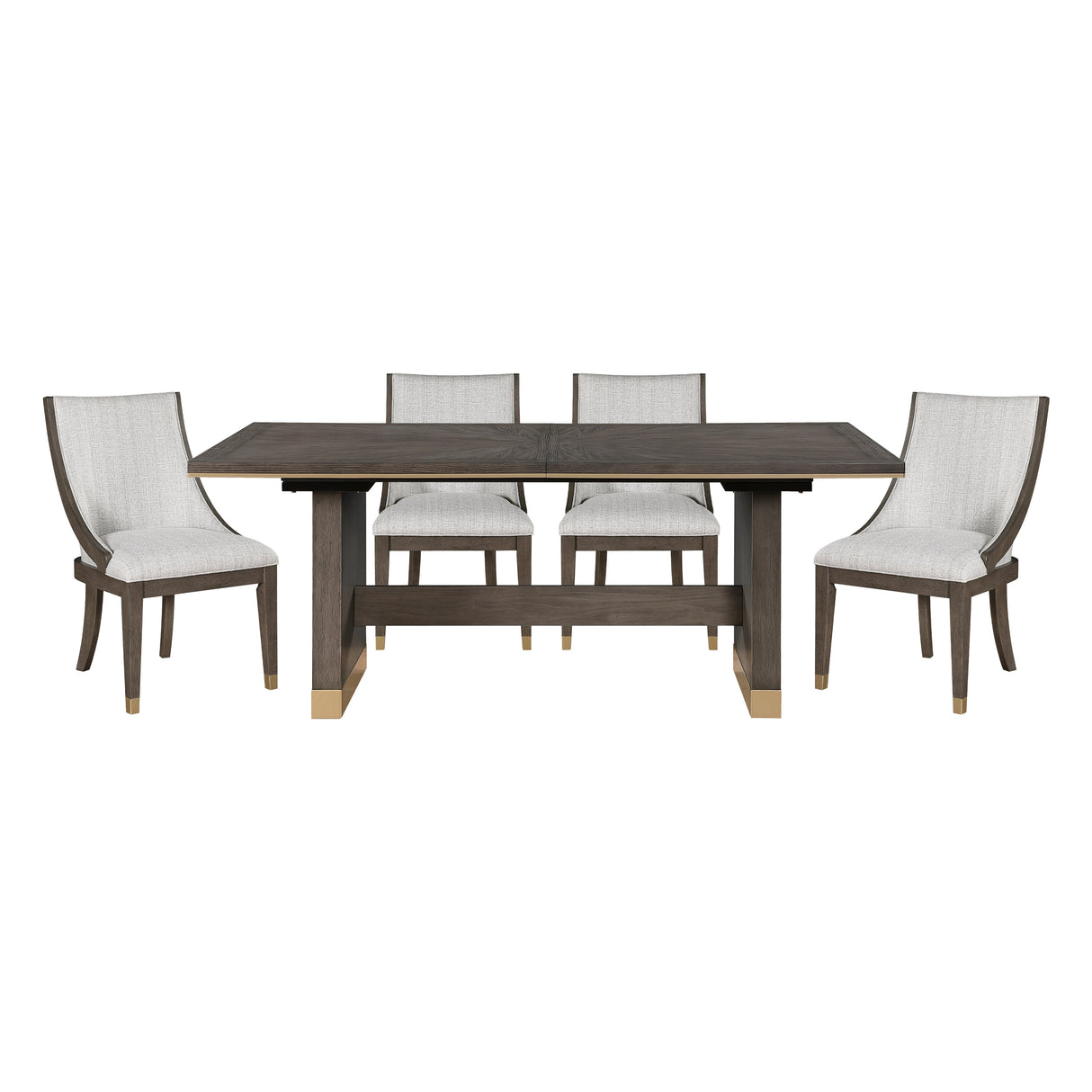 Griffin Brown Extendable Dining Set by Homelegance at Eve Furniture