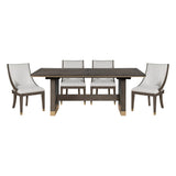 Griffin Brown Extendable Dining Set by Homelegance at Eve Furniture