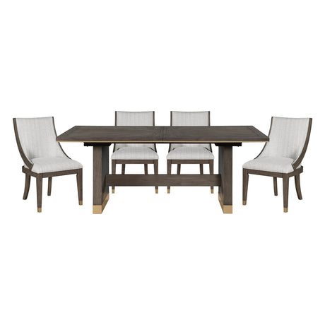 Griffin Brown Extendable Dining Set by Homelegance at Eve Furniture