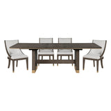 Griffin Brown Extendable Dining Set by Homelegance at Eve Furniture