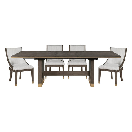 Griffin Brown Extendable Dining Set by Homelegance at Eve Furniture