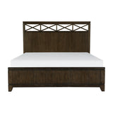 Griggs Dark Brown Queen Panel Bed by Homelegance at Eve Furniture
