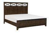 Griggs Dark Brown Queen Panel Bed by Homelegance at Eve Furniture