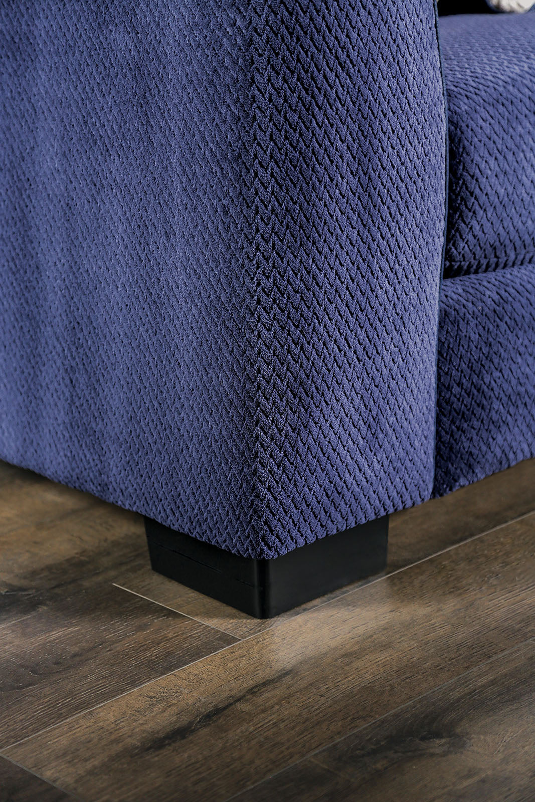 Griswold Sectional In Navy by Furniture of America at Eve Furniture