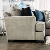 Gunnersbury Sectional In Gray by Furniture of America at Eve Furniture