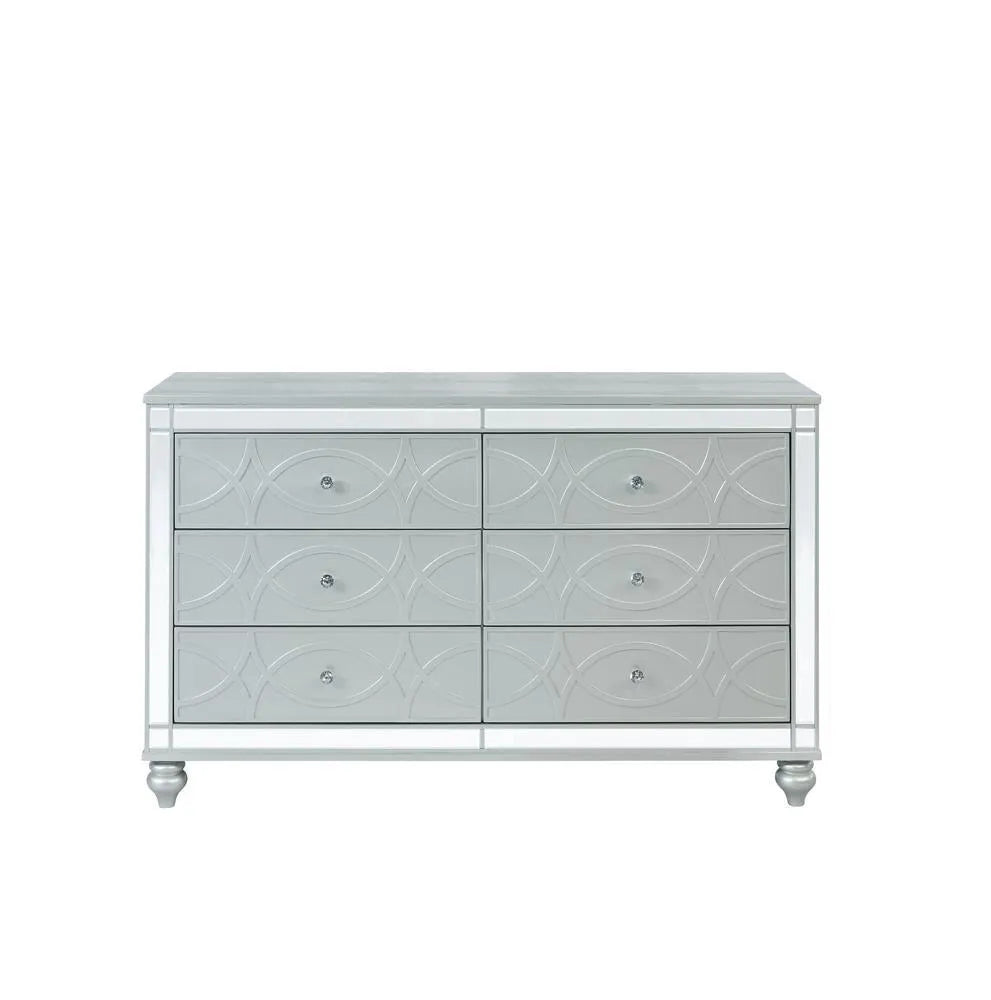 Gunnison Silver Metallic 6-Drawer Dresser by Coaster at Eve Furniture