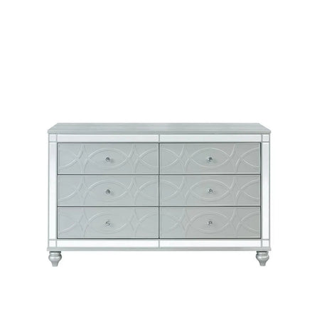 Gunnison Silver Metallic 6-Drawer Dresser by Coaster at Eve Furniture