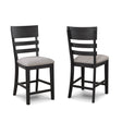 Guthrie Charcoal Counter Height Chair, Set of 2 by Crown Mark at Eve Furniture