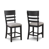 Guthrie Charcoal Counter Height Chair, Set of 2 by Crown Mark at Eve Furniture