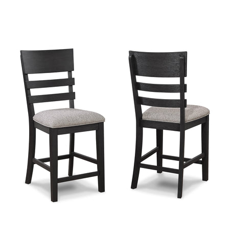 Guthrie Charcoal Counter Height Chair, Set of 2 by Crown Mark at Eve Furniture
