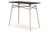 Jaspeni Black/Natural Home Office Desk