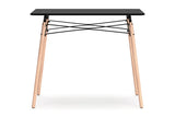 Jaspeni Black/Natural Home Office Desk