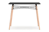 Jaspeni Black/Natural Home Office Desk