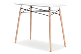 Jaspeni White/Natural Home Office Desk