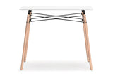 Jaspeni White/Natural Home Office Desk