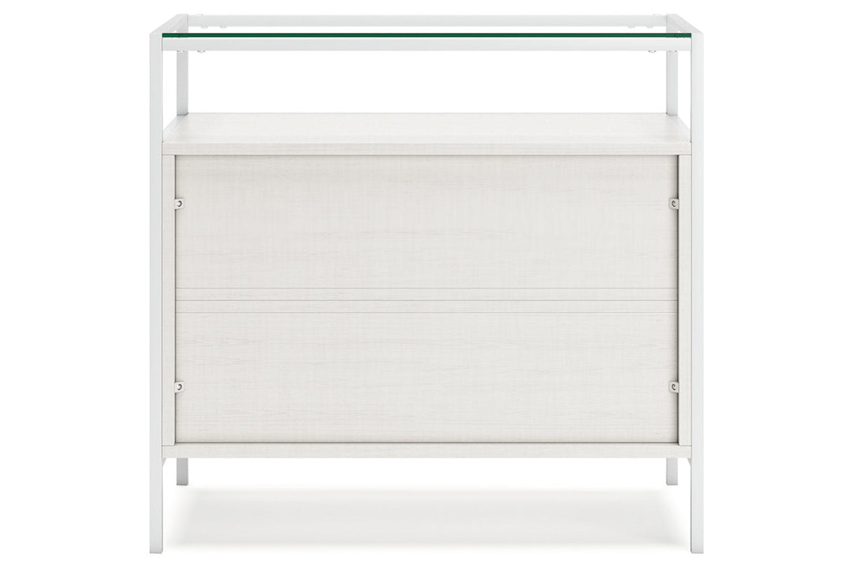 Deznee White Small Bookcase