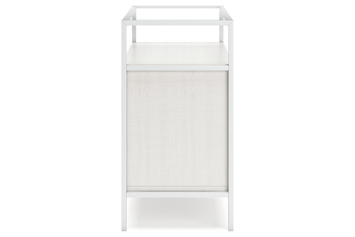 Deznee White Small Bookcase