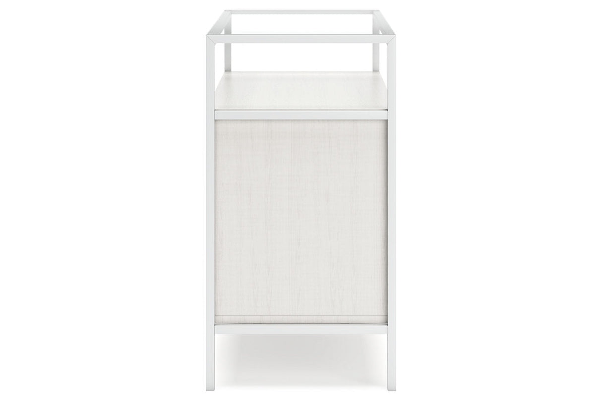 Deznee White Small Bookcase