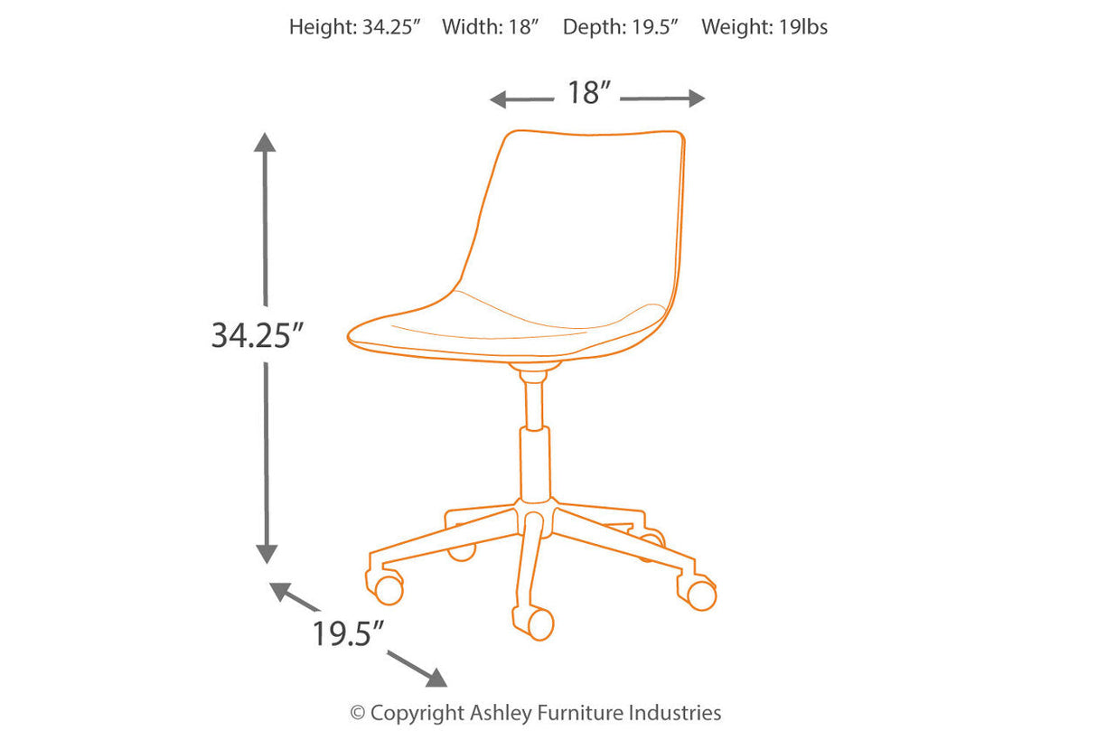 Office Chair Program Brown Home Office Desk Chair