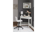 Grannen White Home Office Corner Desk with Bookcase