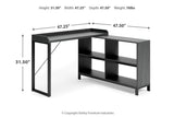 Yarlow Black Home Office L-Desk