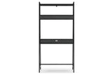 Yarlow Black 36" Home Office Desk with Shelf