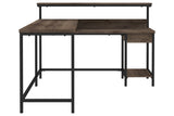 Arlenbry Gray Home Office L-Desk with Storage