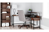 Camiburg Warm Brown Home Office L-Desk with Storage