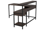 Camiburg Warm Brown Home Office L-Desk with Storage