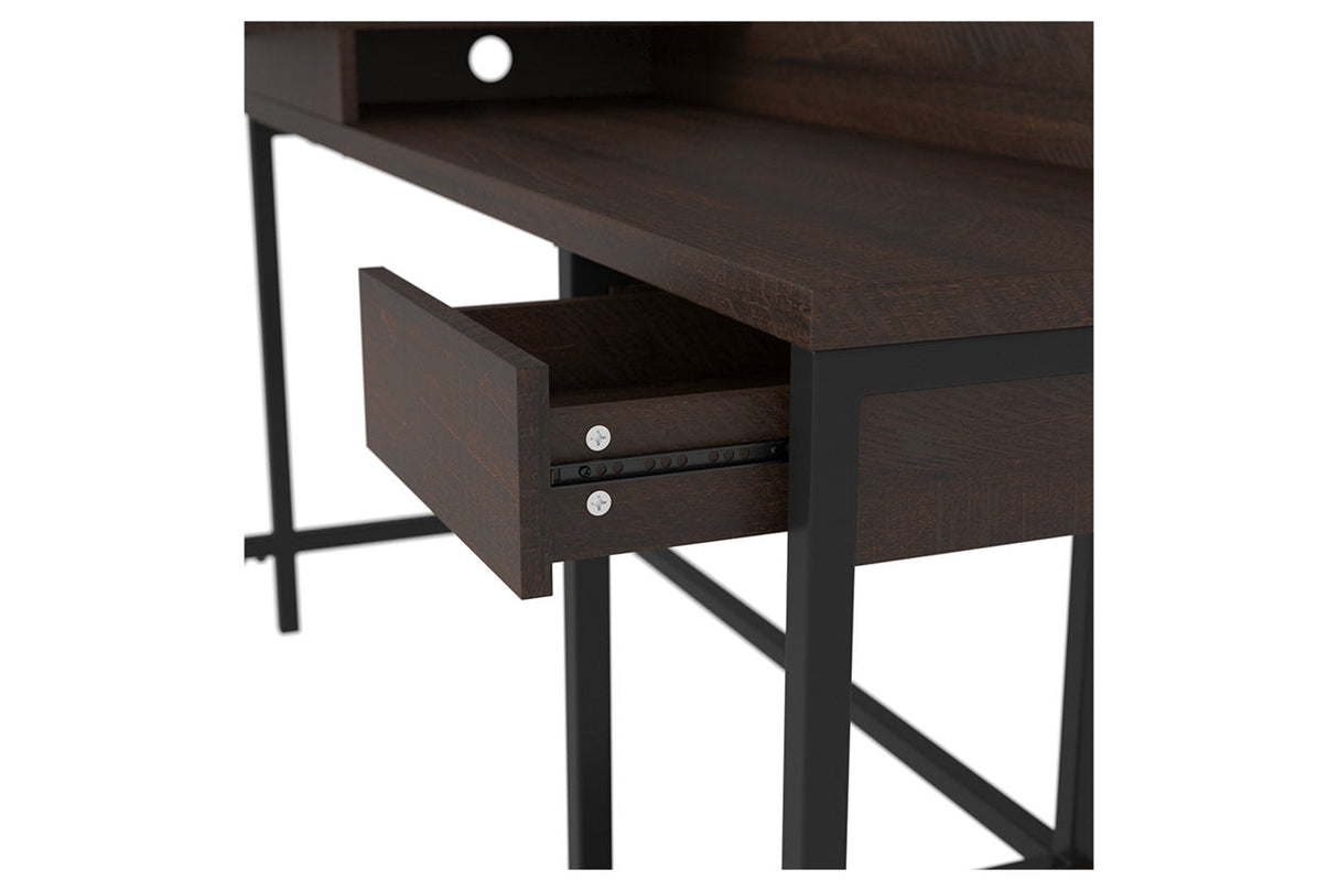 Camiburg Warm Brown Home Office L-Desk with Storage