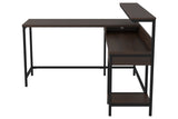 Camiburg Warm Brown Home Office L-Desk with Storage