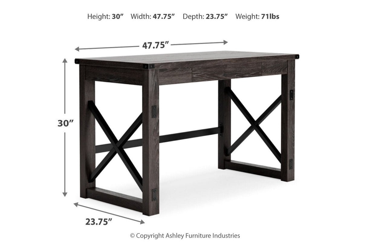 Freedan Grayish Brown 48" Home Office Desk