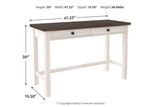 Dorrinson Two-tone 47" Home Office Desk