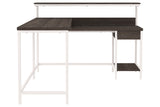 Dorrinson Two-tone Home Office L-Desk with Storage